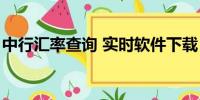 中行汇率查询 实时软件下载（中行汇率查询）