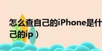 怎么查自己的iPhone是什么版本（怎么查自己的ip）