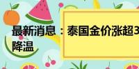 最新消息：泰国金价涨超30% 民众购金热情降温