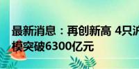 最新消息：再创新高 4只沪深300ETF合计规模突破6300亿元