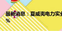 最新消息：夏威夷电力实业美股盘后涨超40%