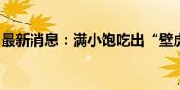 最新消息：满小饱吃出“壁虎头”？官方回应