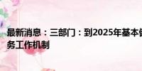 最新消息：三部门：到2025年基本健全高校法律援助志愿服务工作机制