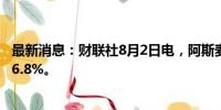最新消息：财联社8月2日电，阿斯麦股票在停牌解除后下跌6.8%。